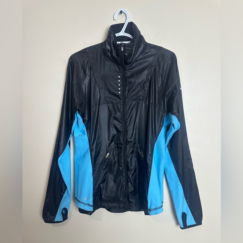 Nike Size L Women's Black and Light Blue Ski Jacket